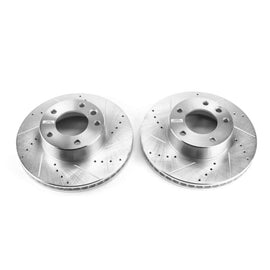 Power Stop 13-14 Mercedes-Benz G63 AMG Front Evolution Drilled & Slotted Rotors - Pair