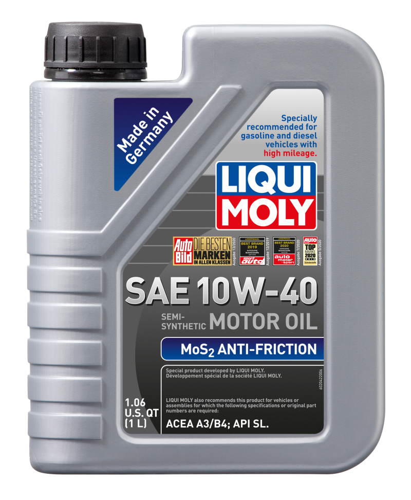 LIQUI MOLY 1L MoS2 Anti-Friction Motor Oil 10W40