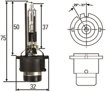 Load image into Gallery viewer, Hella HID Capsule D2R 12V 35W Bulb