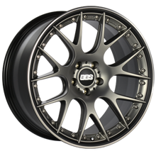 Load image into Gallery viewer, BBS CH-RII 22x10 5x120 ET40 Satin Platinum Center Black Lip SS Rim Protector Wheel - 82mm PFS Req.