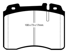 Load image into Gallery viewer, EBC 92-96 Ferrari 512TR 5.0 Yellowstuff Front Brake Pads