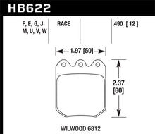 Load image into Gallery viewer, Hawk Wilwood DLS 6812 Black Race Brake Pads