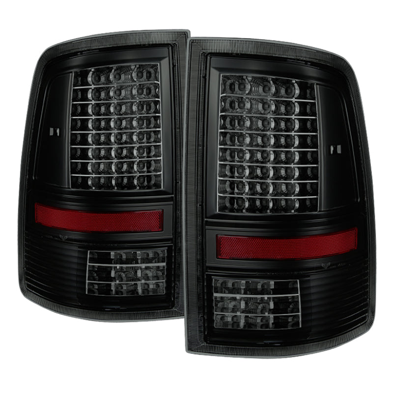 Xtune Dodge Ram 1500 09-14 LED Tail Lights Incandescent Model Black Smoke ALT-JH-DR09-LED-G2-BSM