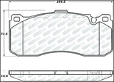 StopTech 08-13 BMW 1-Series Street Select Front Brake Pads