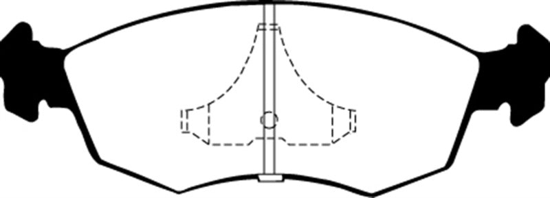 EBC 85-89 Mercury Merkur Scorpio 2.9 Redstuff Front Brake Pads