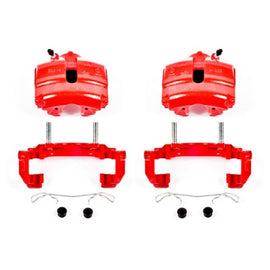 Power Stop 08-09 Audi TT Front Red Calipers w/Brackets - Pair
