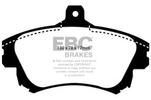 Load image into Gallery viewer, EBC 99-04 Volvo S40 1.9 Turbo T4 (200 BHP) Redstuff Front Brake Pads