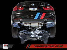 Load image into Gallery viewer, AWE Tuning BMW F3X 340i Touring Edition Axle-Back Exhaust - Diamond Black Tips (102mm)