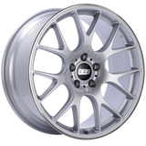 BBS CH-R 20x9 5x112 ET25 Brilliant Silver Polished Rim Protector Wheel -82mm PFS/Clip Required