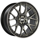 BBS CH-RII 21x10.5 5x120 ET35 Satin Platinum Center Black Lip SS Rim Prot Wheel -82mm PFS/Clip Req