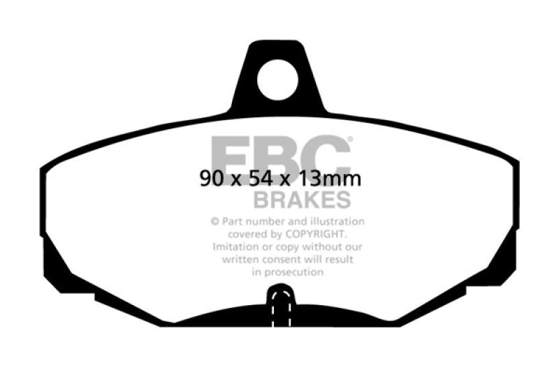 EBC 96-00 Ac Ace 5.0 Greenstuff Rear Brake Pads