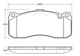 StopTech Street Touring 08-09 BMW 128i/135i Coupe Front Brake Pads