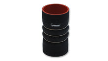 Load image into Gallery viewer, Vibrant 4 Ply Aramid Hump Hose w/3 SS Rings 6in ID x 6in Length - Black