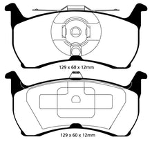 Load image into Gallery viewer, EBC 93-00 Aston Martin Virage 5.3 (PBR Caliper) Yellowstuff Rear Brake Pads