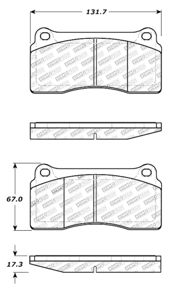 StopTech Street Touring 88-92 Ferrari F40 / 94-97 F50 Front & Rear Brake Pads