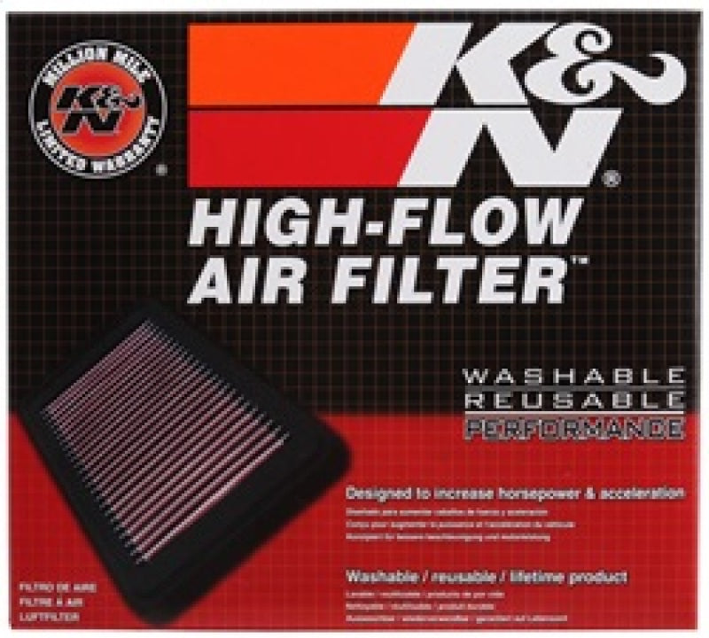 K&N 8.5in O/S Length x 8.375in O/S Width x .75in H Ducati Replacement Air Filter