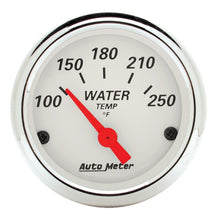 Load image into Gallery viewer, Autometer Arctic White 2-1/16in 250 Degree Electric Water Temp Gauge