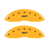 MGP 4 Caliper Covers Engraved Front & Rear MGP Yellow Finish Black Characters 2007 BMW 525I