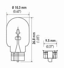 Load image into Gallery viewer, Hella Bulb 158 12V 3W W21X95D T325 Dot (2)