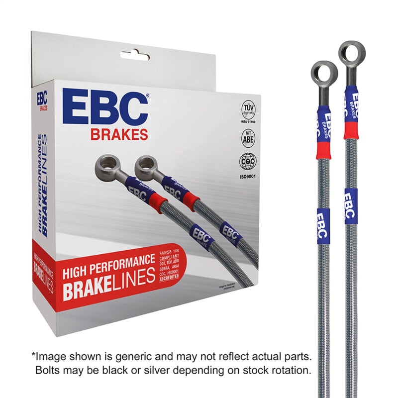 EBC 06-13 Audi A3 2.0T (Banjo Line Ends) Stainless Steel Brake Line Kit