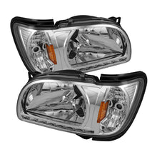 Load image into Gallery viewer, Xtune Toyota Tacoma 01-04 1 Piece w/ Black Trim Corner Crystal Headlights HD-ON-TT01-1PC-LED-C