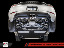 Load image into Gallery viewer, AWE Tuning Porsche 718 Boxster / Cayman Touring Edition Exhaust - Chrome Silver Tips