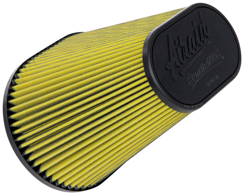 Airaid Universal Air Filter - Cone 6in FLG x 10-3/4x7-3/4in B x 4in T x 9in H - Synthaflow