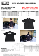 Load image into Gallery viewer, HKS MOTORSPORT BUTTON-UP SHIRT BLACK XL