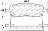 StopTech Sport Brake Pads w/Shims and Hardware - Rear