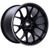 BBS CH-R 20x8.5 5x114.3 ET38 Satin Black Polished Rim Protector Wheel -82mm PFS/Clip Required