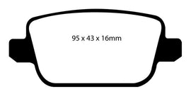 EBC 2006+ Volvo S80 Bluestuff NDX Rear Brake Pads