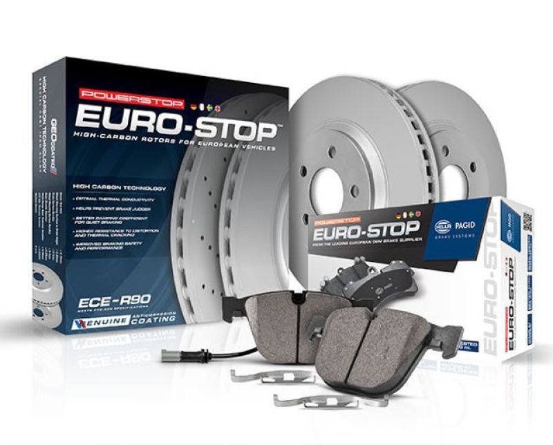 Power Stop 10-15 BMW 550i GT Rear Euro-Stop Brake Kit