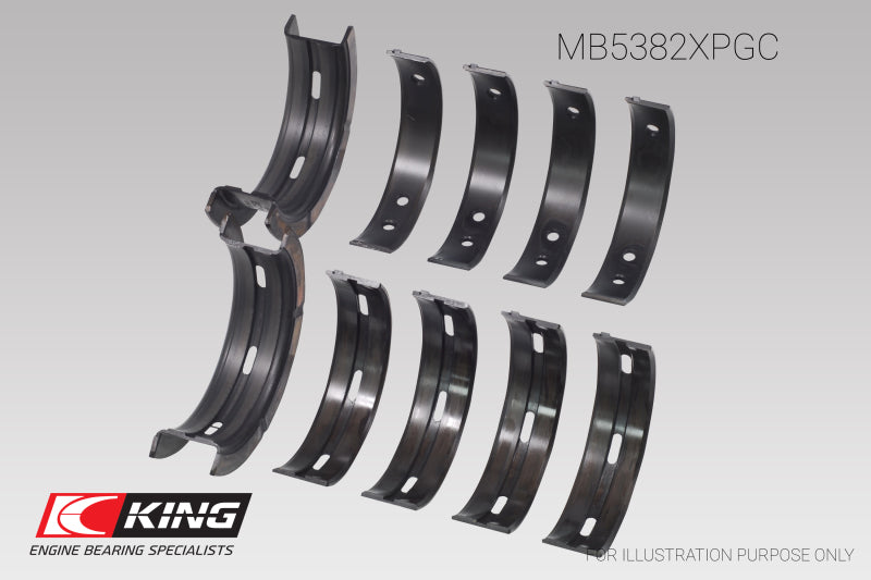 King Subaru EJ20/EJ22/EJ25 (Incl. Turbo) (Size 0.25) pMaxBlack Coated Main Bearing Set