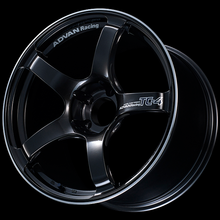 Load image into Gallery viewer, Advan TC4 18x9 +25 5-114.3 Racing Black Gunmetallic and Ring Wheel