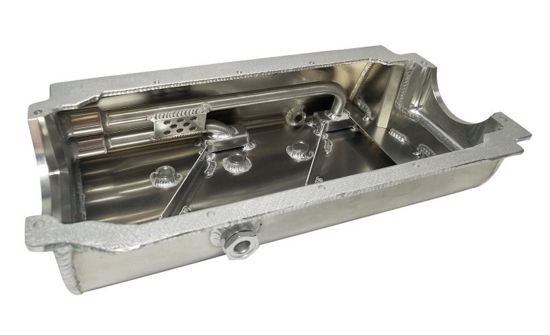 Moroso Dart/Brodix Small Block (w/Two Pick Ups) Sprint Car Dry Sump 6.5in Aluminum Oil Pan