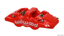 Load image into Gallery viewer, Wilwood Caliper-Aero4-L/H - Red 1.88/1.62in Pistons 1.25in Disc