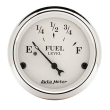Load image into Gallery viewer, AutoMeter Gauge Fuel Level 2-1/16in. 240 Ohm(e) to 33 Ohm(f) Elec Old Tyme White