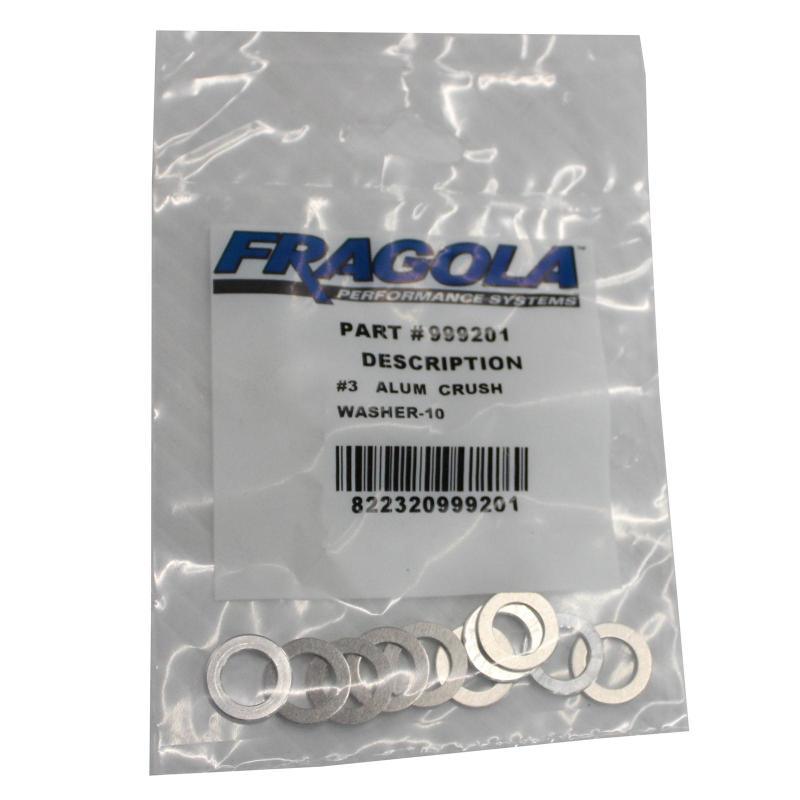 Fragola -16AN Alum. Crush Washer -AN-901 10 Pack