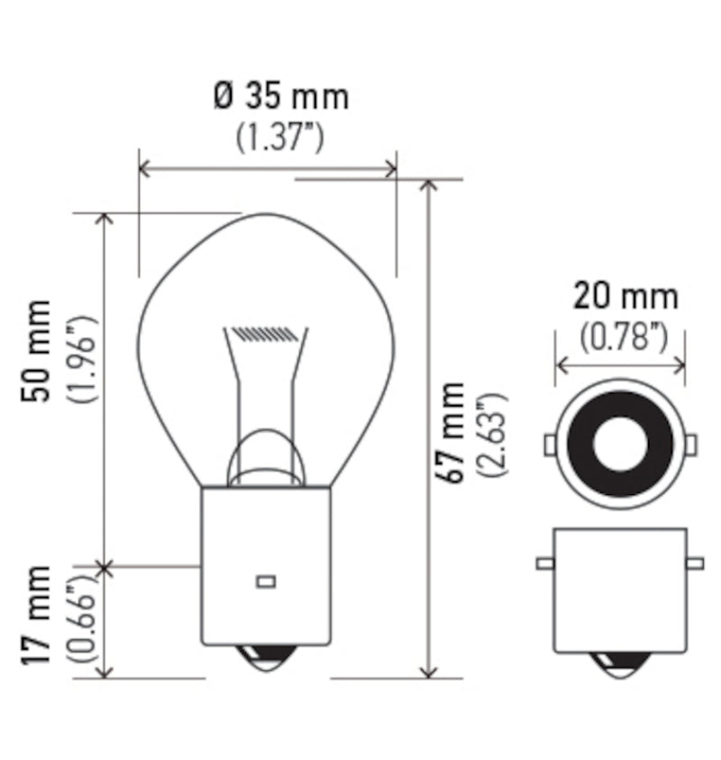 Hella Bulb 660 12V 60W Ba20S B11