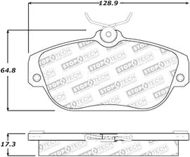 StopTech Street Select Brake Pads - Front/Rear