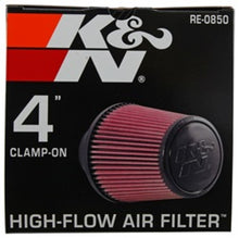 Load image into Gallery viewer, K&amp;N Universal Air Filter (4in. Flange / 6in. Base OD / 4-5/8in. Top OD / 6in. Height)