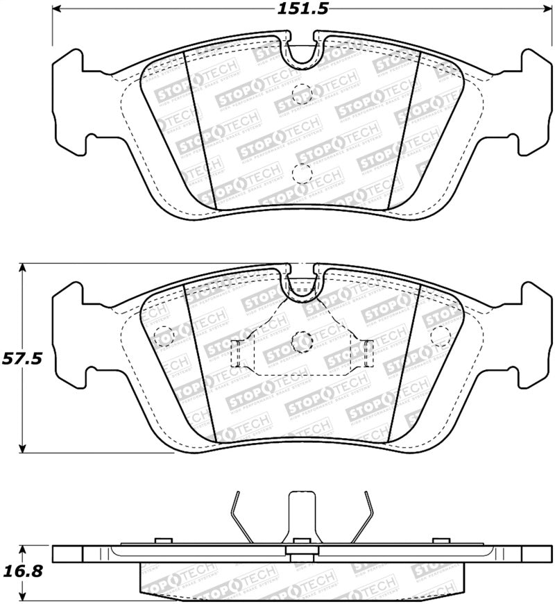 StopTech Street Brake Pads - Front