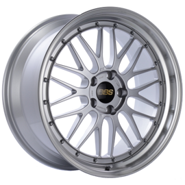 BBS LM 18x10 5x130 ET50 CB 71.6 Diamond Silver Center / Diamond Cut Lip Wheel