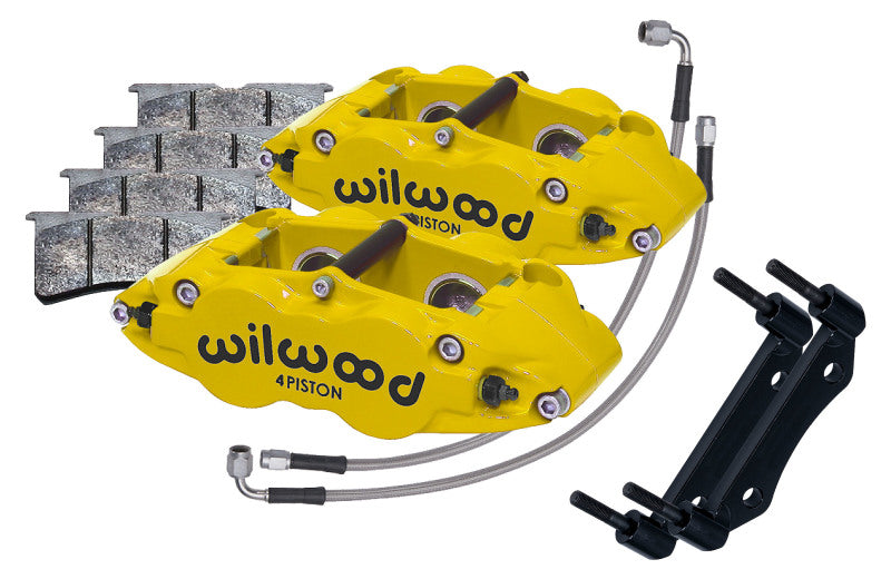 Wilwood 69-83 Porsche 911 Front Superlite Caliper Kit 3.5in MT - Yellow