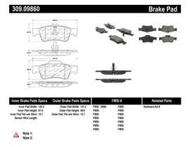 StopTech Performance Mercedes Benz Rear Brake Pads