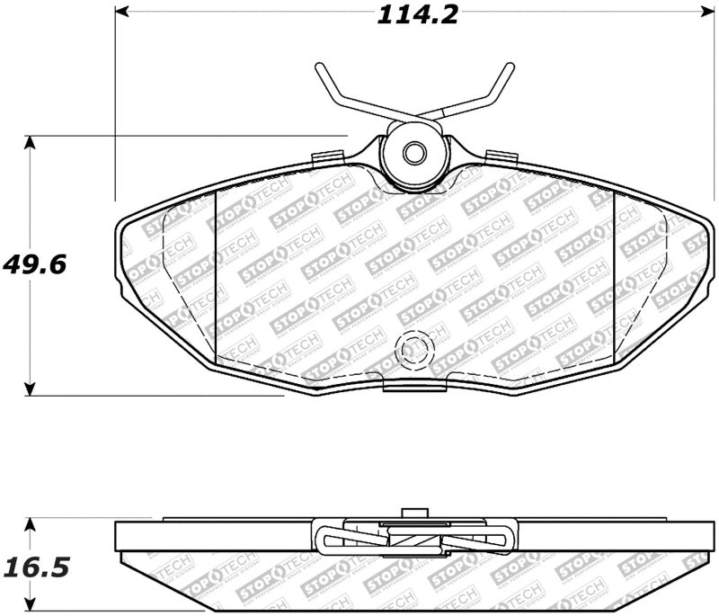 StopTech Street Select Brake Pads Rear - 00-06 Lincoln LS