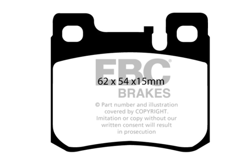 EBC 94-95 Mercedes-Benz C220 (W202) 2.2 (ASC) Yellowstuff Rear Brake Pads