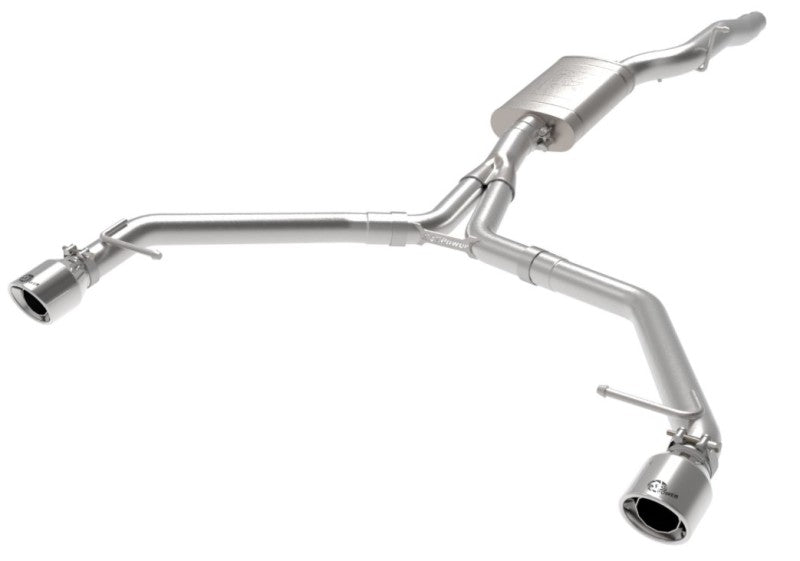 afe MACH Force-Xp 13-16 Audi Allroad L4 SS Axle-Back Exhaust w/ Polished Tips