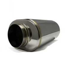 Load image into Gallery viewer, Stainless Bros 4in x 12in OAL SS304 Oval Muffler - Polished