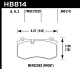 Hawk 07-14 Mercedes-Benz CL550/CL600 Performance Ceramic Street Front Brake Pads